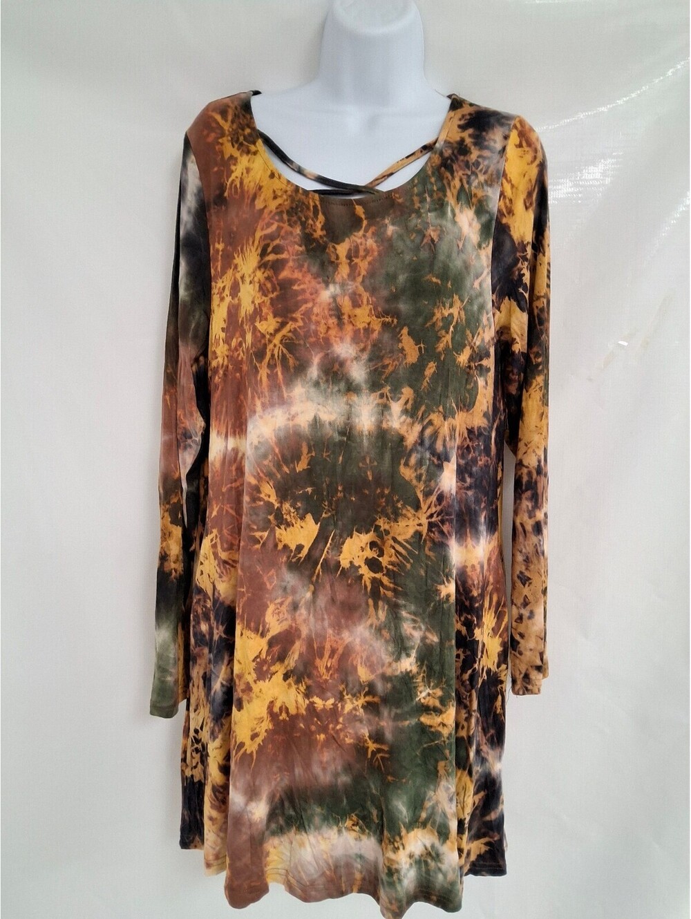 Simply Southern Collection Tie-Dye Long Sleeve Dress Size S